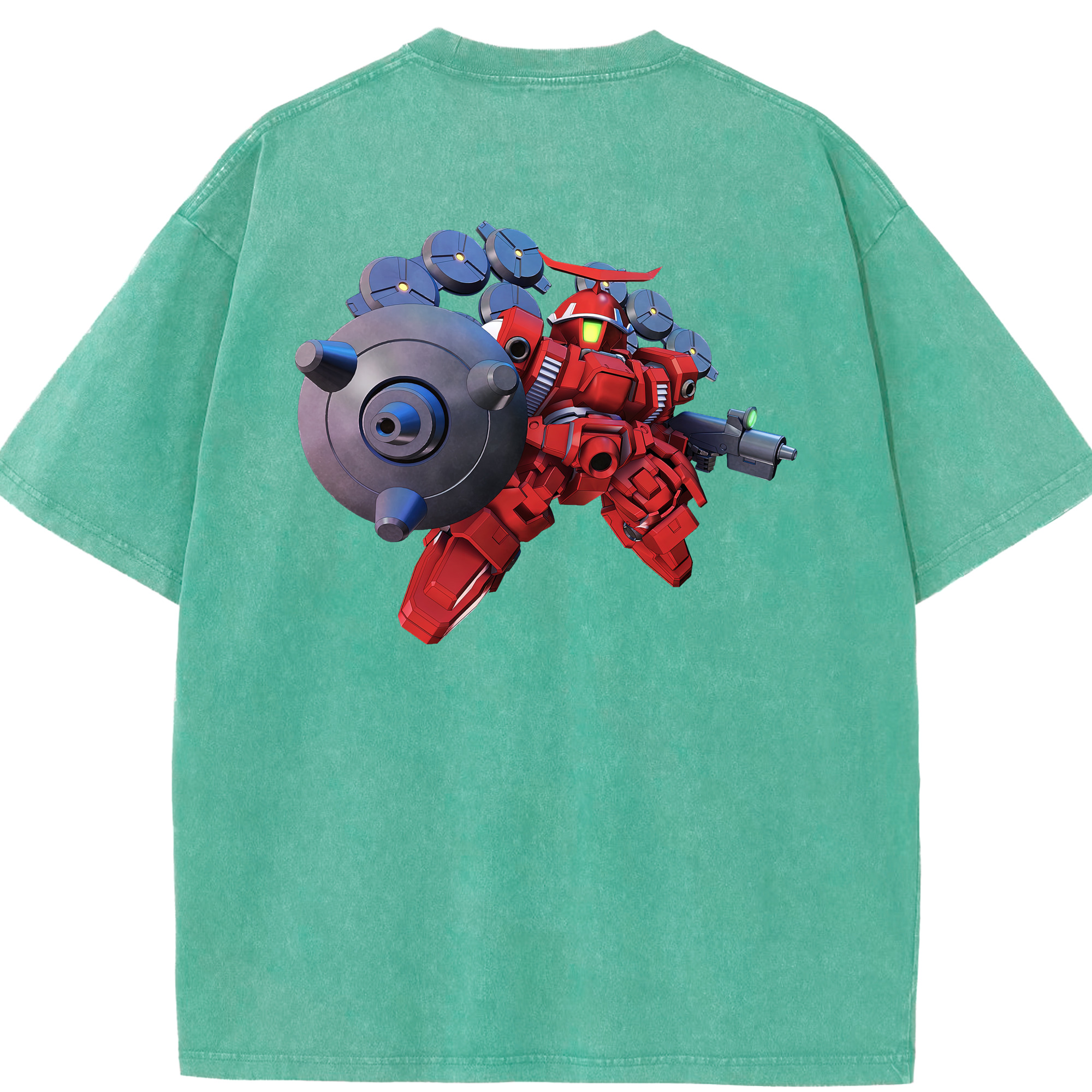 （画像用） 機動戦士ガンダム Mobile Suit Gundam 綿100% ヴィンテージ風 半袖Tシャツ（背面プリント）